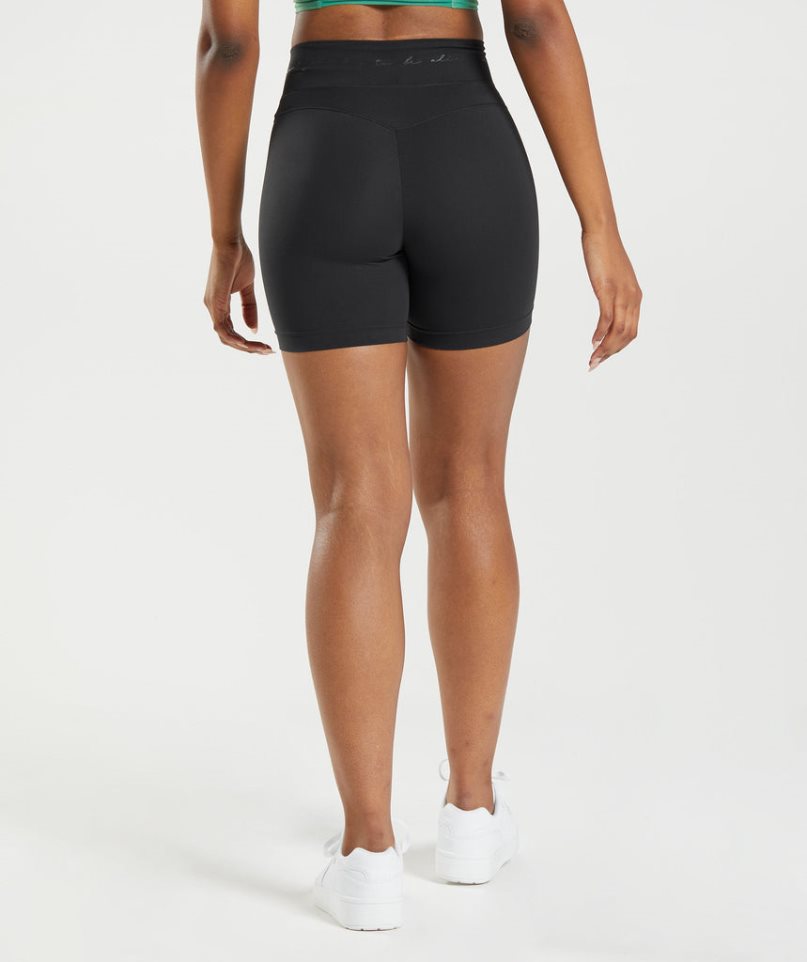 Women's Gymshark Whitney Mesh Shorts Black | NZ 0KYJTN